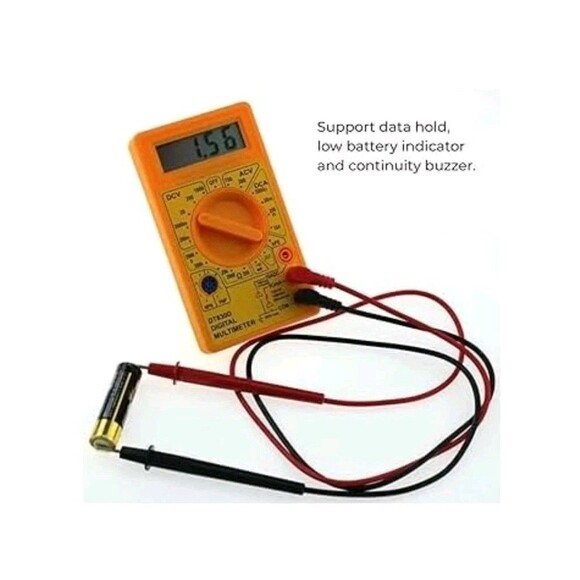 Cen-Tech 7 Function Pocket Digital MultiMeter/ MultiTester Yellow With Case - Picture 2 of 5